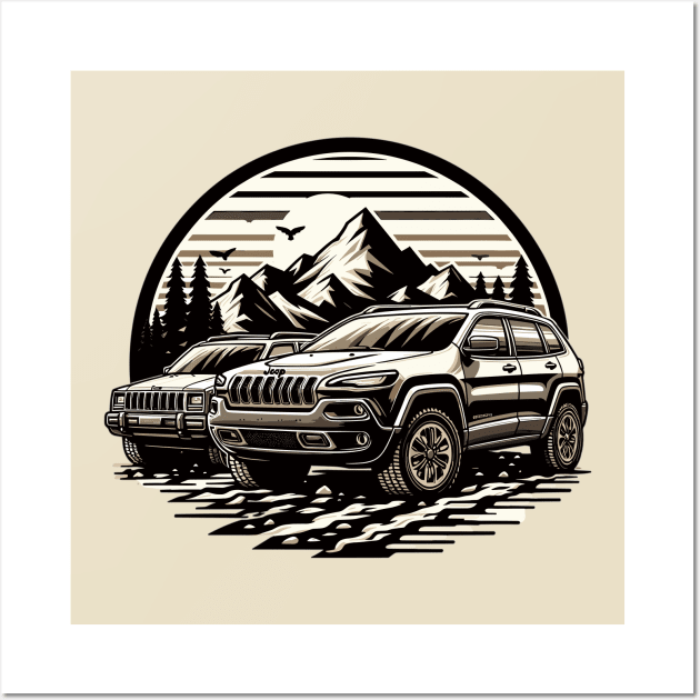 Jeep Cherokee Wall Art by Vehicles-Art